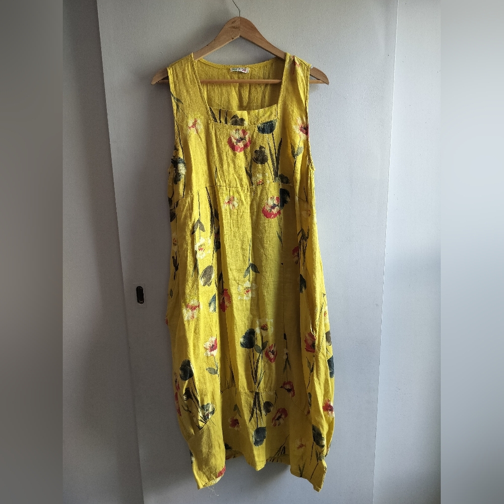 Made in Italy linen langalook dress